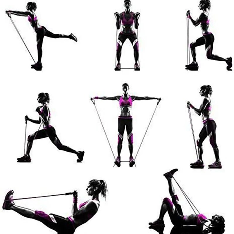 손잡이가 있는 저항 밴드, 운동 밴드, 남성용 여성용  - Crossfit Accessories 리뷰 및 가격